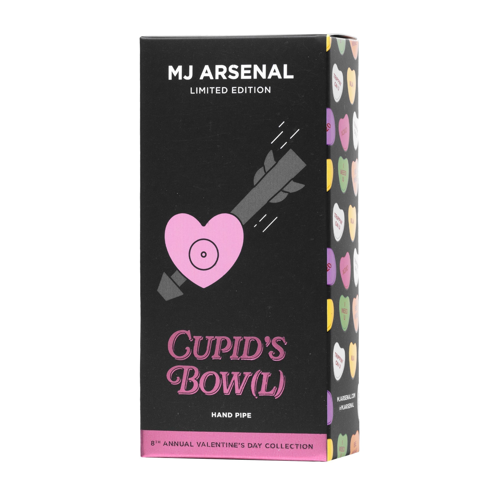 MJ Arsenal Cupid's Bow(l) Valentine's Day Glass Pipe - Discreet Smoker