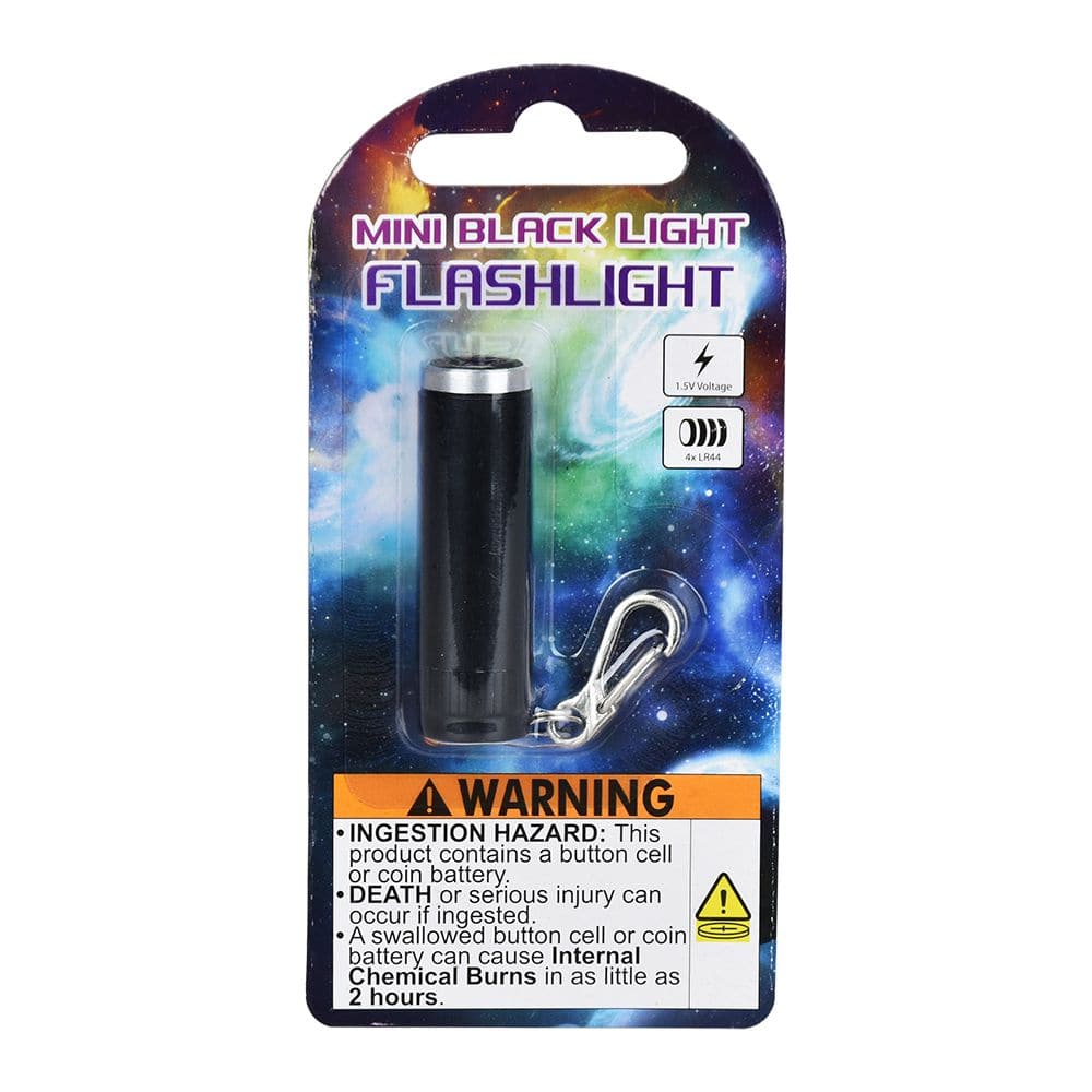 Mini Blacklight Flashlight Keychain - Discreet Smoker