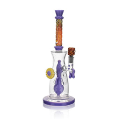 High Society | Jupiter Premium Wig Wag Waterpipe (Slime Purple) - Discreet Smoker