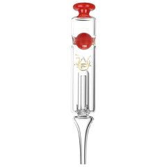 Pulsar Ball Bubbler Glass Dab Straw | 7.75" - Discreet Smoker