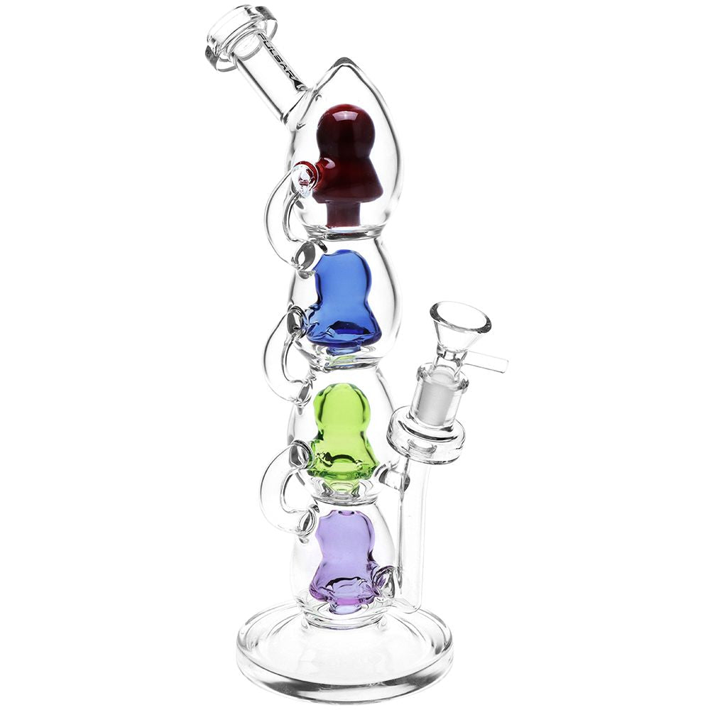 Pulsar Stacks on Stacks Glass Water Pipe - 11.75" / 14mm F - Discreet Smoker