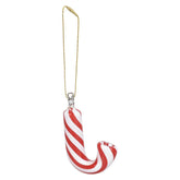 Santa's Secret Hangable Glass Christmas Ornament Hand Pipe - 3.25" / Candy Cane - Discreet Smoker