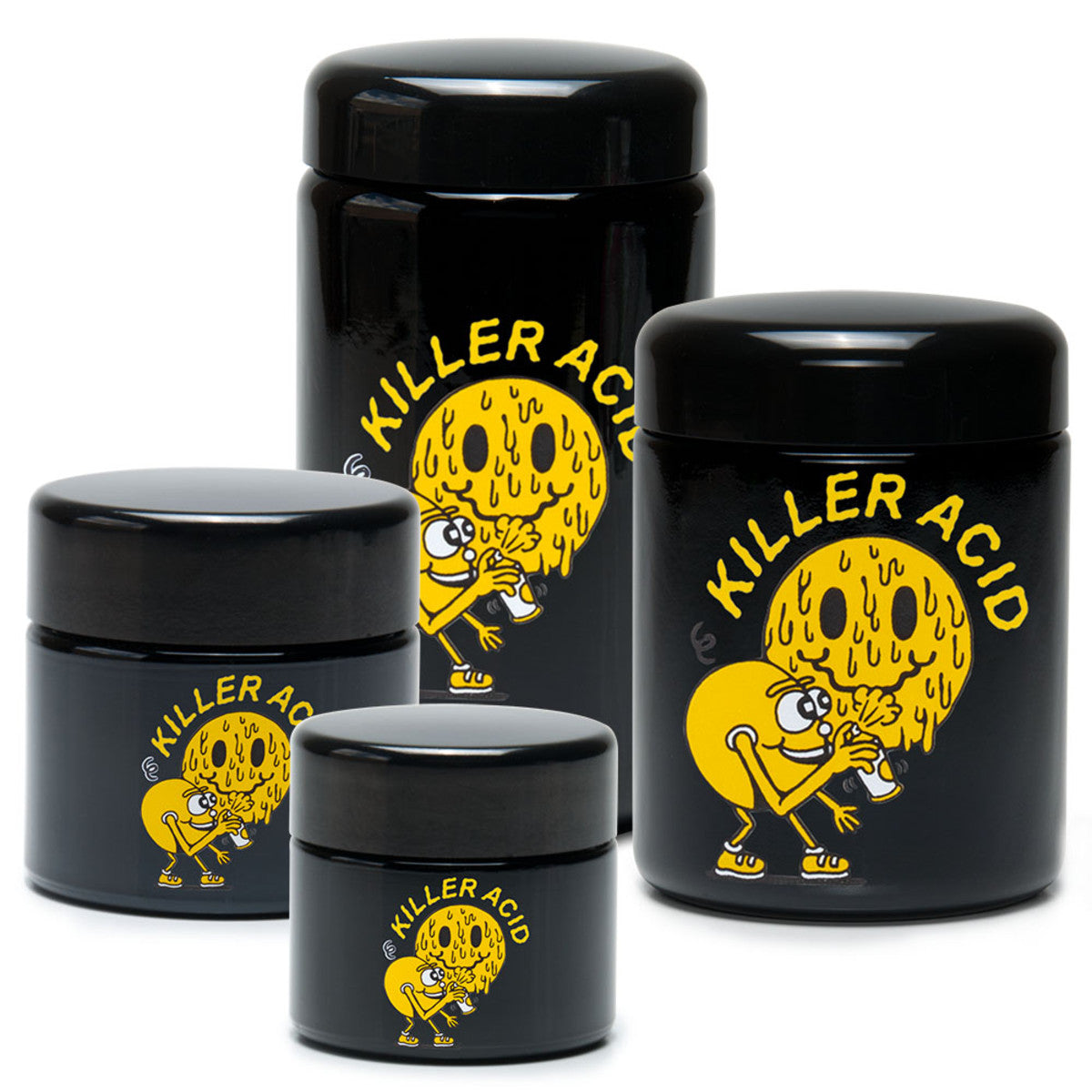 420 Science x Killer Acid UV Screw Top Jar - Miles of Smiles - Discreet Smoker