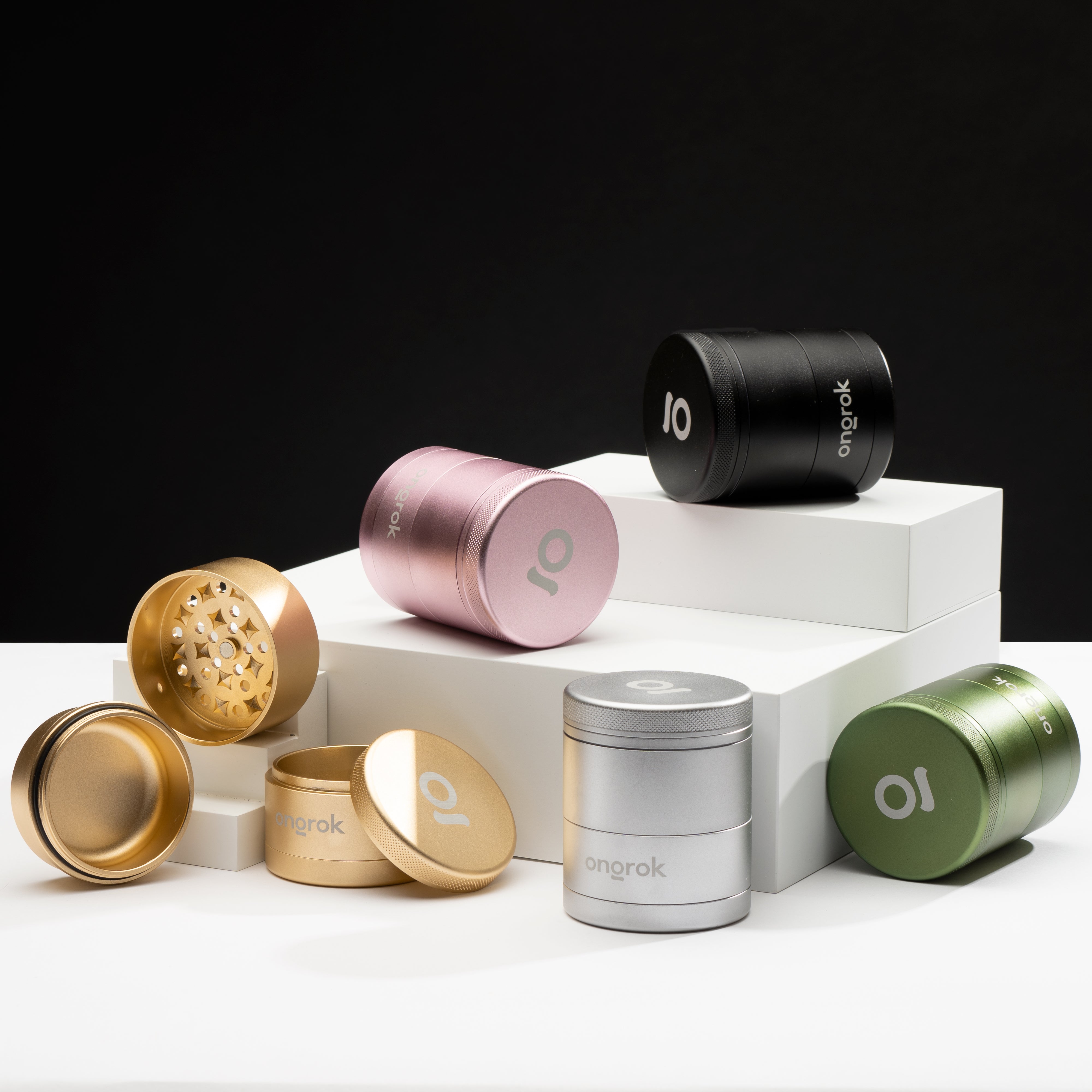 Ongrok 5 Piece Storage Grinder - Discreet Smoker