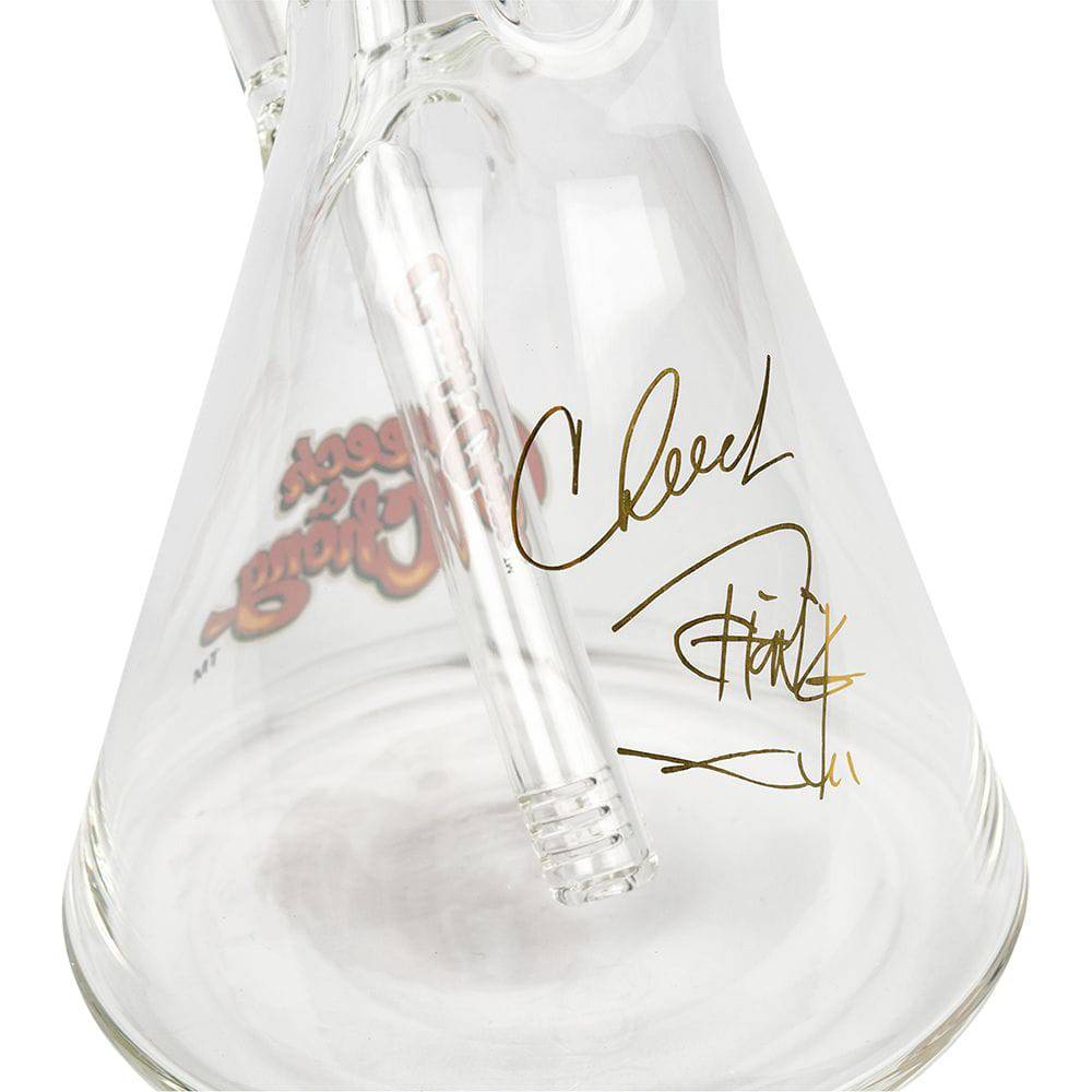 Cheech & Chong Glass Parked Beaker Bong - 15" / 14mm F - Discreet Smoker