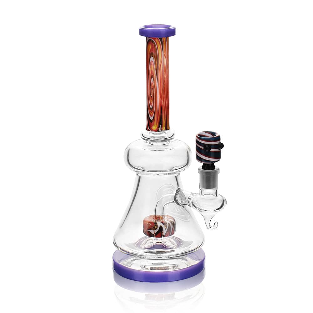 High Society - Pegasi Premium Wig Wag Hybrid Pipe (Purple) - Discreet Smoker
