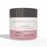 Swiss Vitalis Sleep Gummies - 30 Count CBD+CBN+THC+Melatonin - Discreet Smoker
