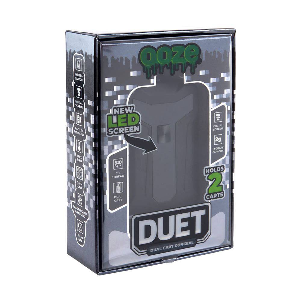 Ooze Duet Dual Cart Variable Voltage 510 Vape Battery | 650mAh - Discreet Smoker