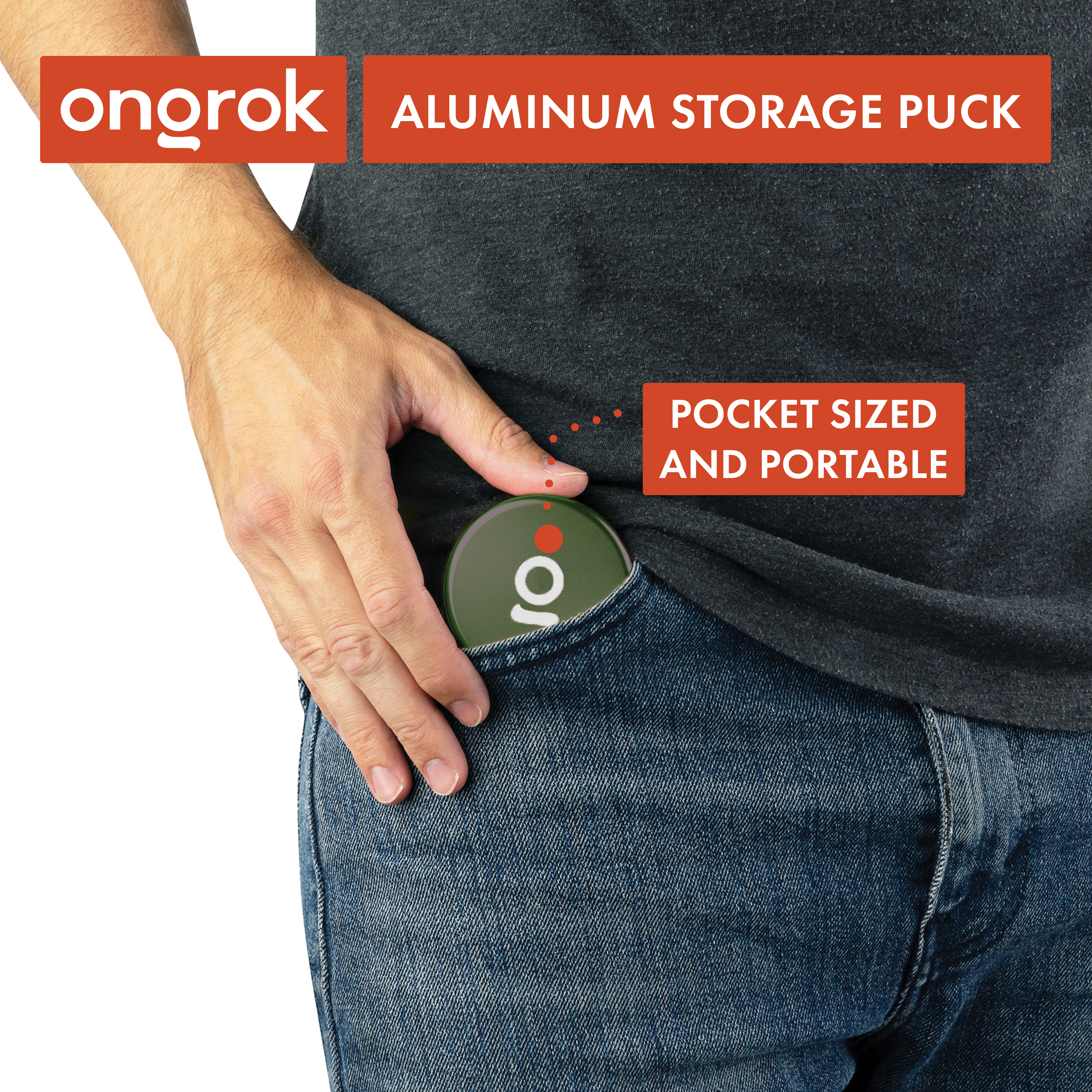 Ongrok Aluminum Storage Puck - Discreet Smoker