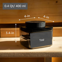 Smell Proof container storage jar for up to 1 oz - Discreet Smoker