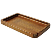 RYOT Wood Rolling Tray - 5" x 9" / Walnut - Discreet Smoker
