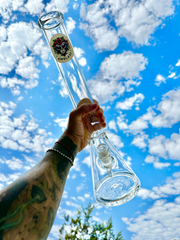 18" AFM OG Clear Glass Beaker 5mm - Discreet Smoker