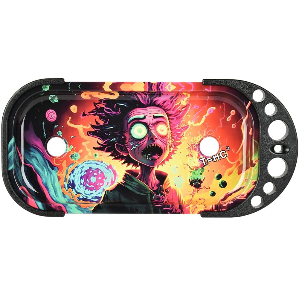 Elevated Metal Rolling Tray & Cone Loader Kit - Wonder Kid / 9.25"x4.2" - Discreet Smoker