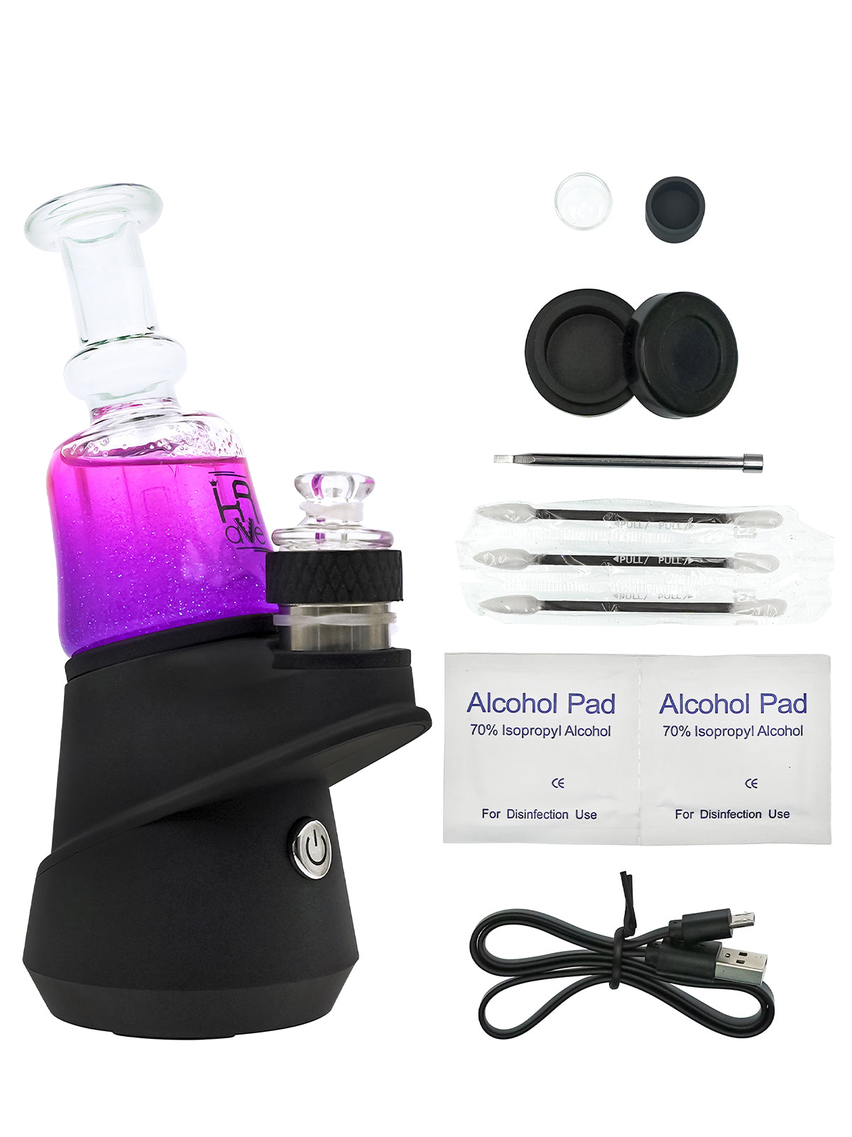 Krave NEBULA FREEZABLE E-RIG PURPLE - Discreet Smoker