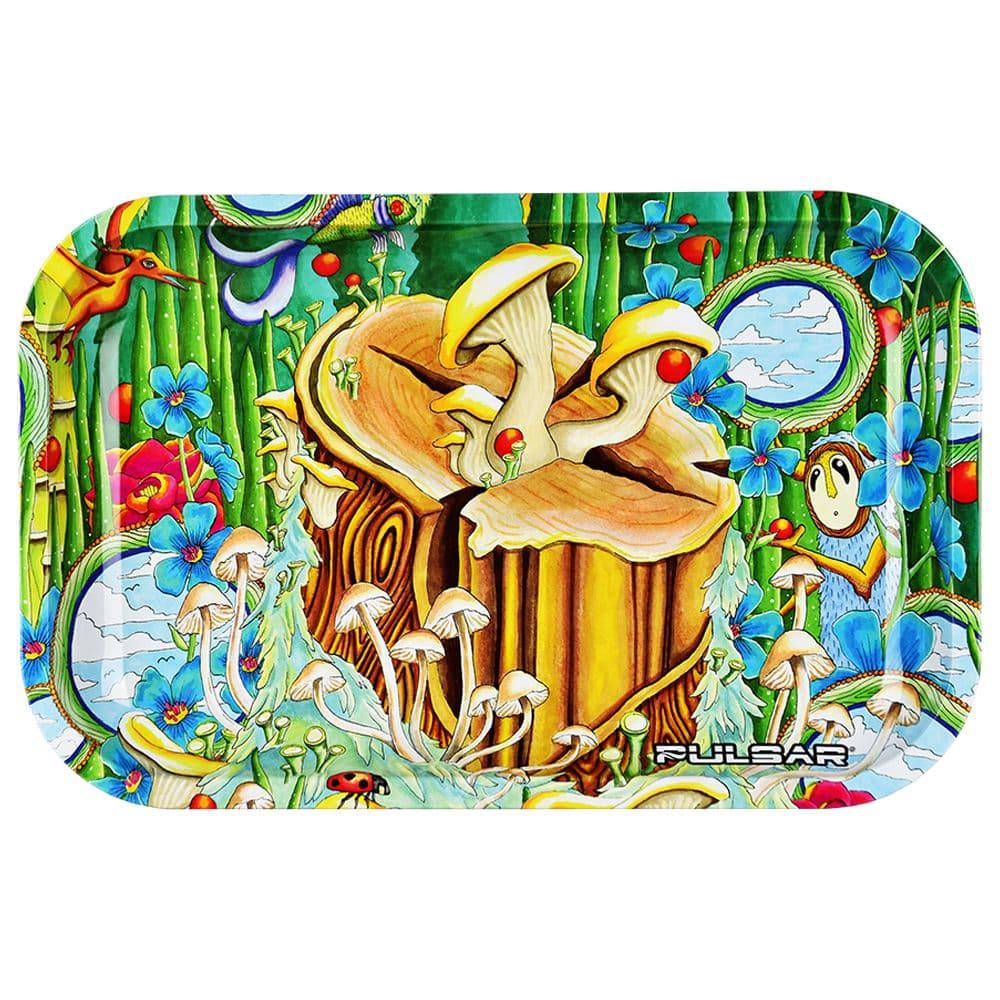 Pulsar Metal Rolling Tray - Where Love Is Alive / 11"x7" - Discreet Smoker
