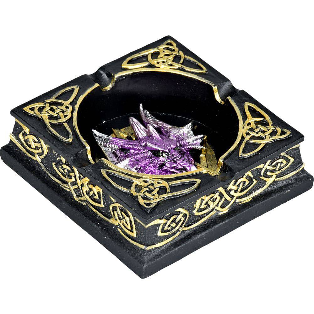 Celtic Dragon Polyresin Ashtray - 4.5" - Discreet Smoker