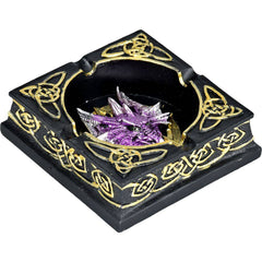 Celtic Dragon Polyresin Ashtray - 4.5" - Discreet Smoker