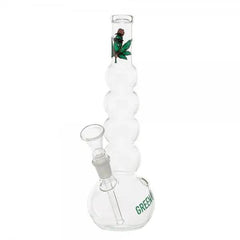 Greenline | 9" Glass Bubble Body Water Pipe - Discreet Smoker