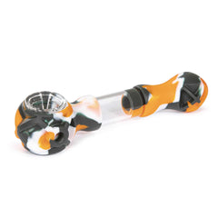 Hybrid Silicone and Glass Spoon with Translucent Chamber by 3 Gates Global - Discreet Smoker
