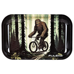 Pulsar Metal Rolling Tray - Bigfoot Rides Again / 11"x7" - Discreet Smoker