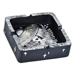Alien Ship Circuit Polyresin Ashtray - 4.5" - Discreet Smoker