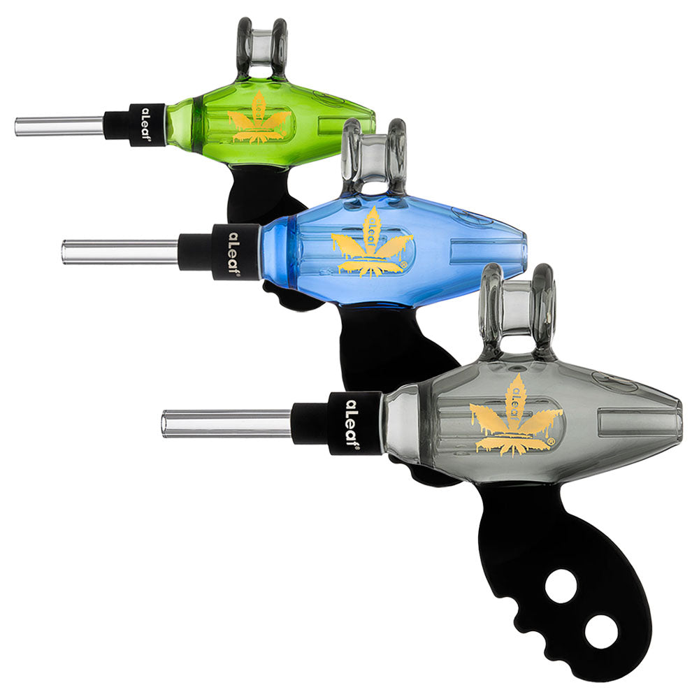 aLeaf x Nectar Collector Noisy Cricket Ray Gun Dab Straw - 5.75" / Colors Vary - Discreet Smoker