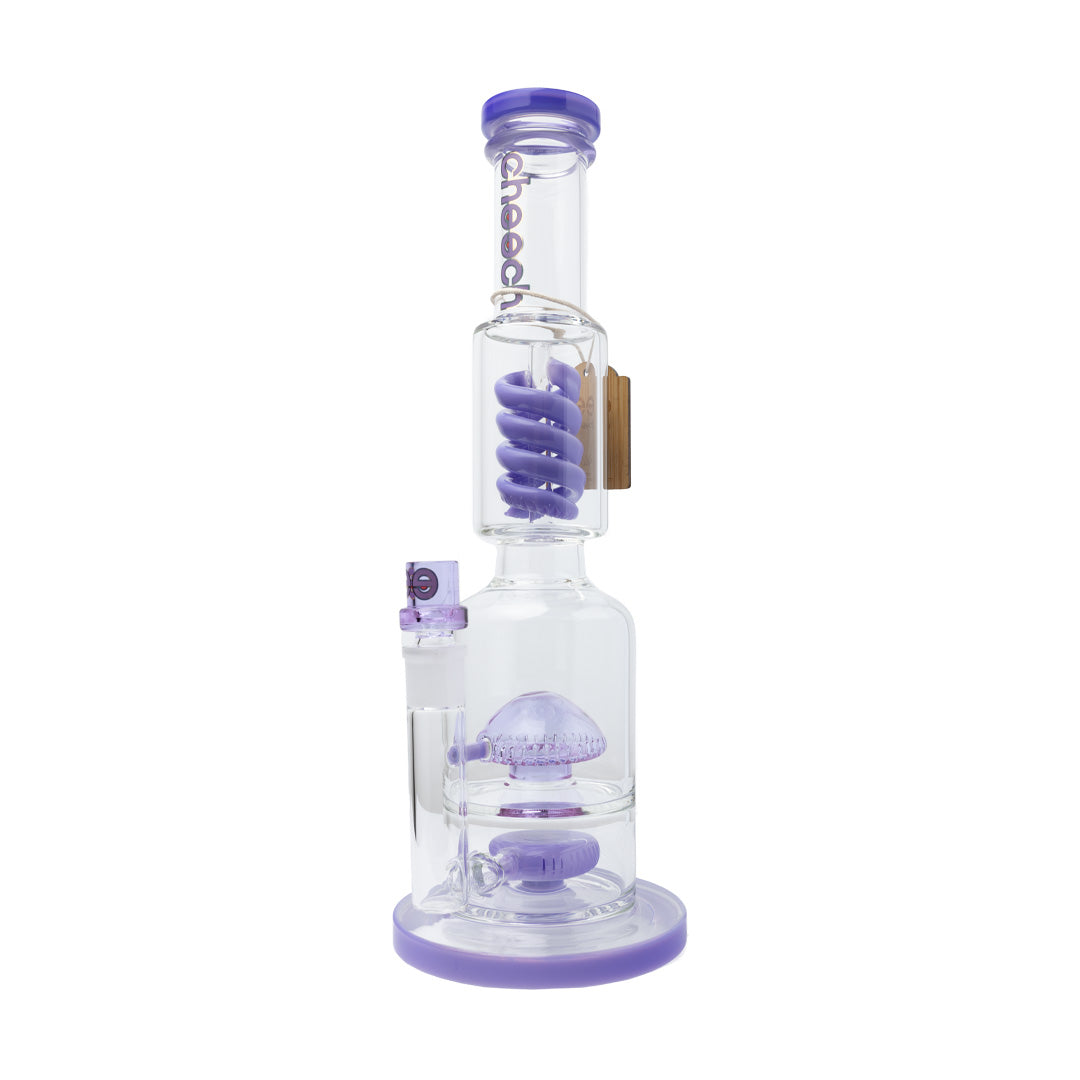 Cheech Glass 15.5" Triple Threat Water Pipe - Discreet Smoker