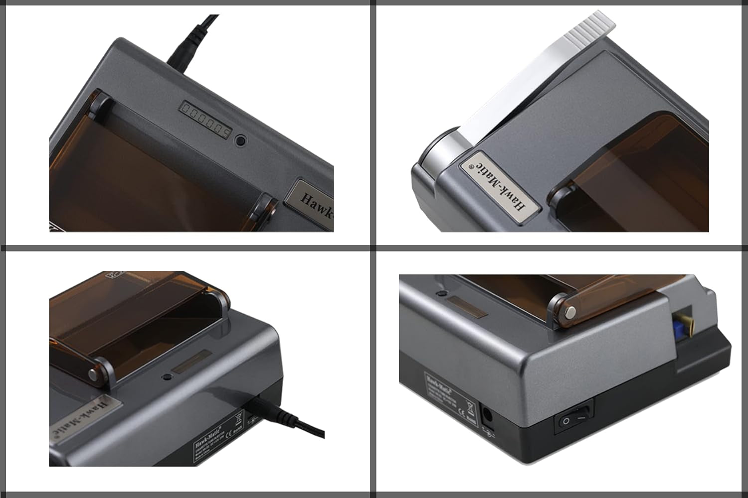 Hawkmatic HK2 Electric Cigarette Injector Machine Cigarette Rolling Machine Gray