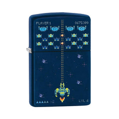 Zippo Lighter | Pixel Game | Navy Matte - Discreet Smoker
