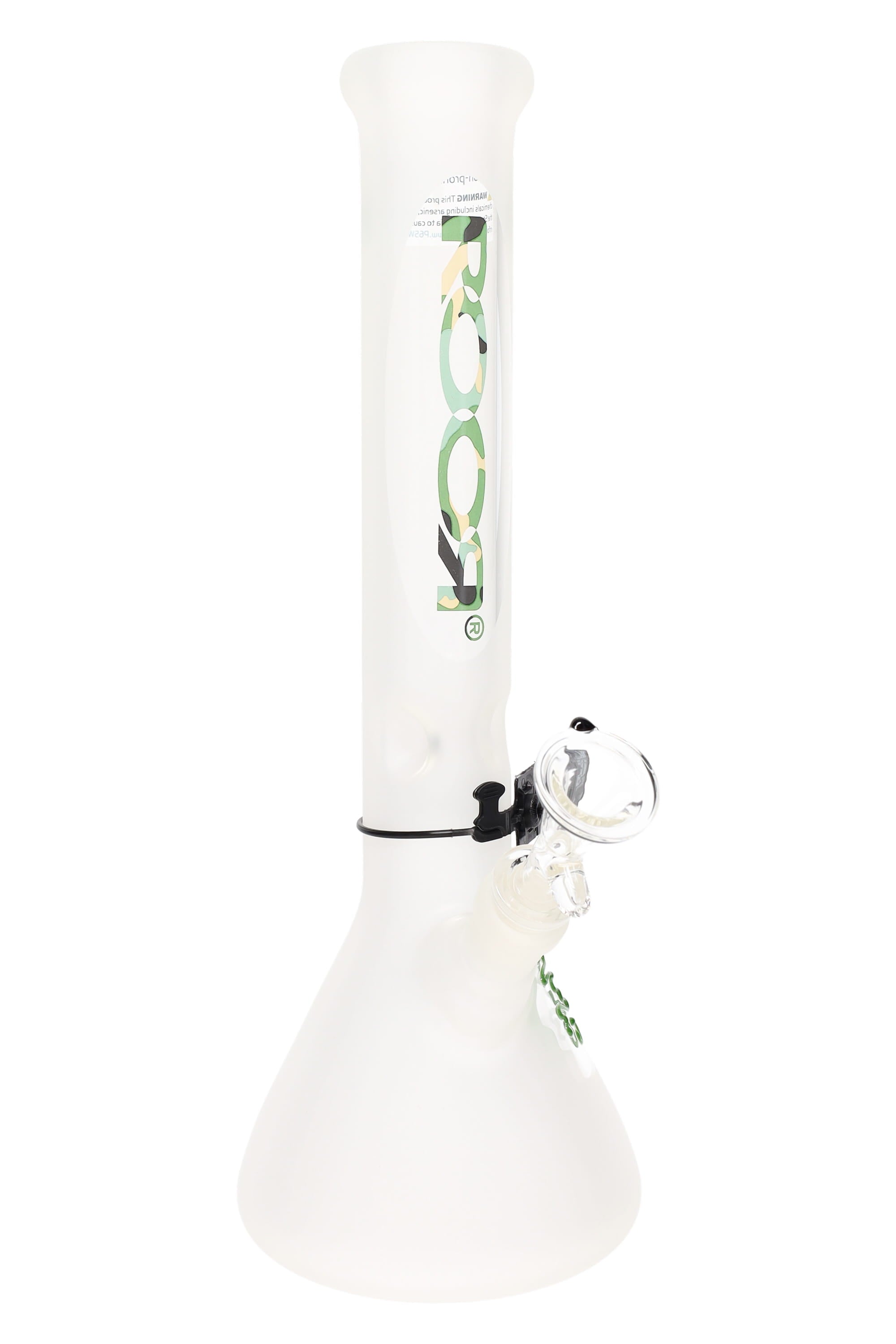 ROOR Frosted Beaker Bong – Ice Pinch – 5 mm – 14″ – 45 mm - Discreet Smoker