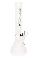 ROOR Frosted Beaker Bong – Ice Pinch – 5 mm – 14″ – 45 mm - Discreet Smoker