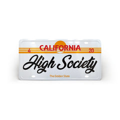 High Society | Limited Edition Collectors Car Plate - Discreet Smoker