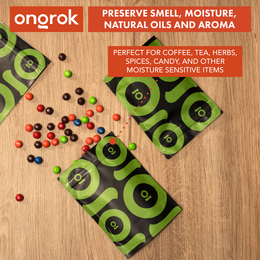 Ongrok Color-Coded Mylar Bags - Discreet Smoker