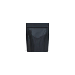 Cannaline Smell Proof Mylar Bags | Black Glossy Solid | 50pc Set - Discreet Smoker