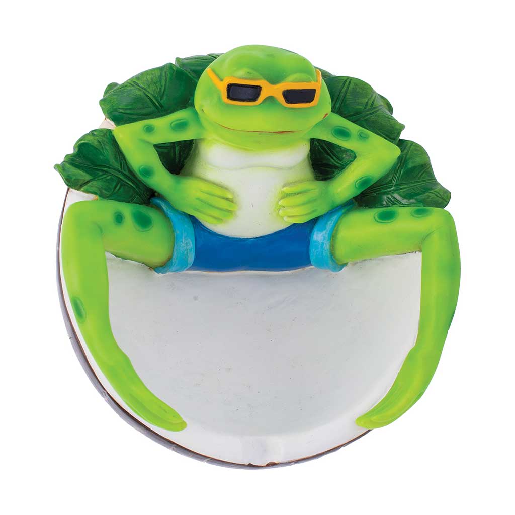 CHILLING GREEN FROG ASHTRAY - Discreet Smoker