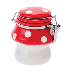 MUSHROOM CERAMIC JAR WITH CLASP - Discreet Smoker