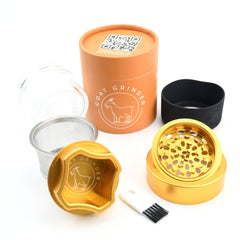 4 Piece Aluminum Herb Grinder | AITH v.I – OG - Discreet Smoker