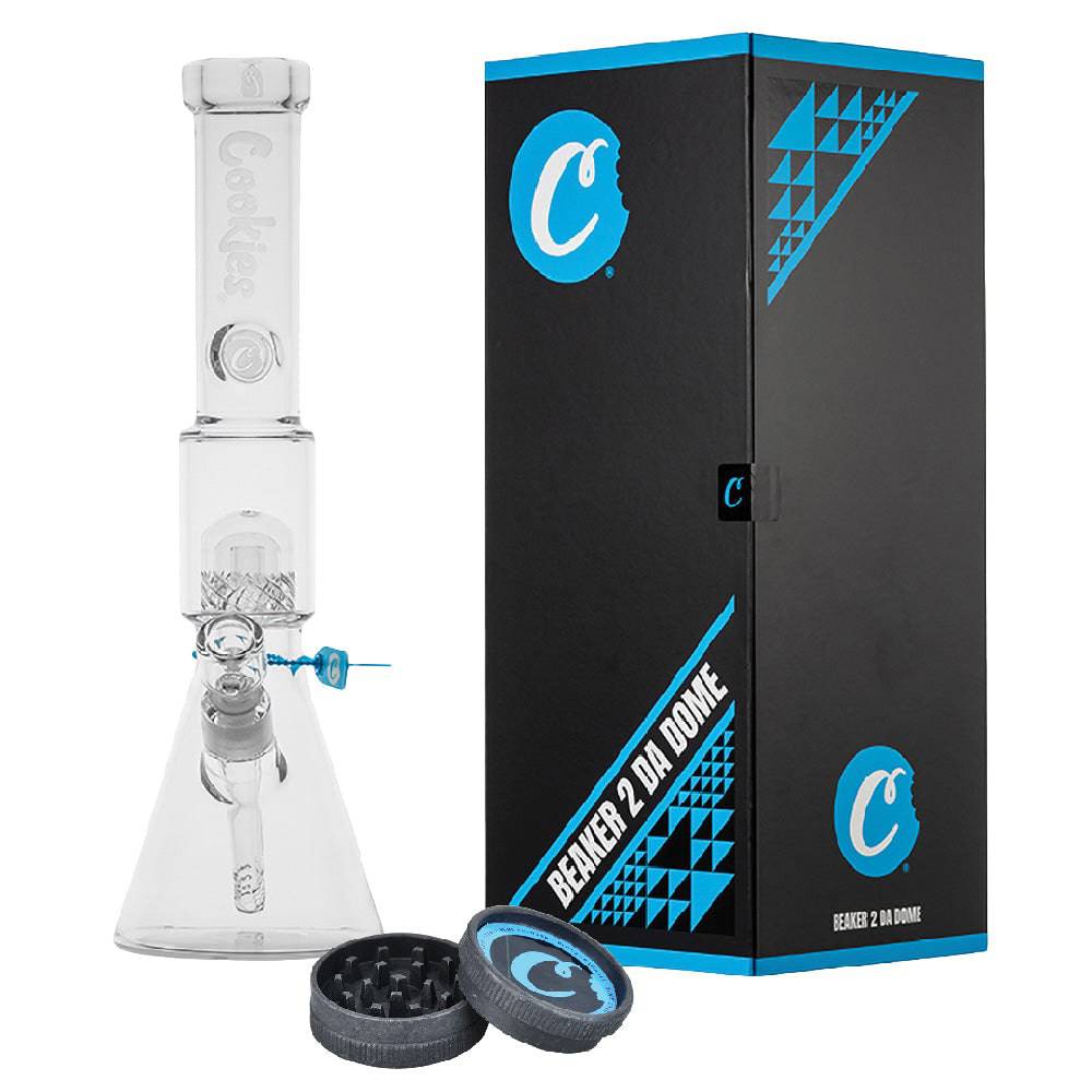 Cookies 2 Da Dome Beaker Glass Water Pipe w/ Perc - 17" / 14mm F - Discreet Smoker