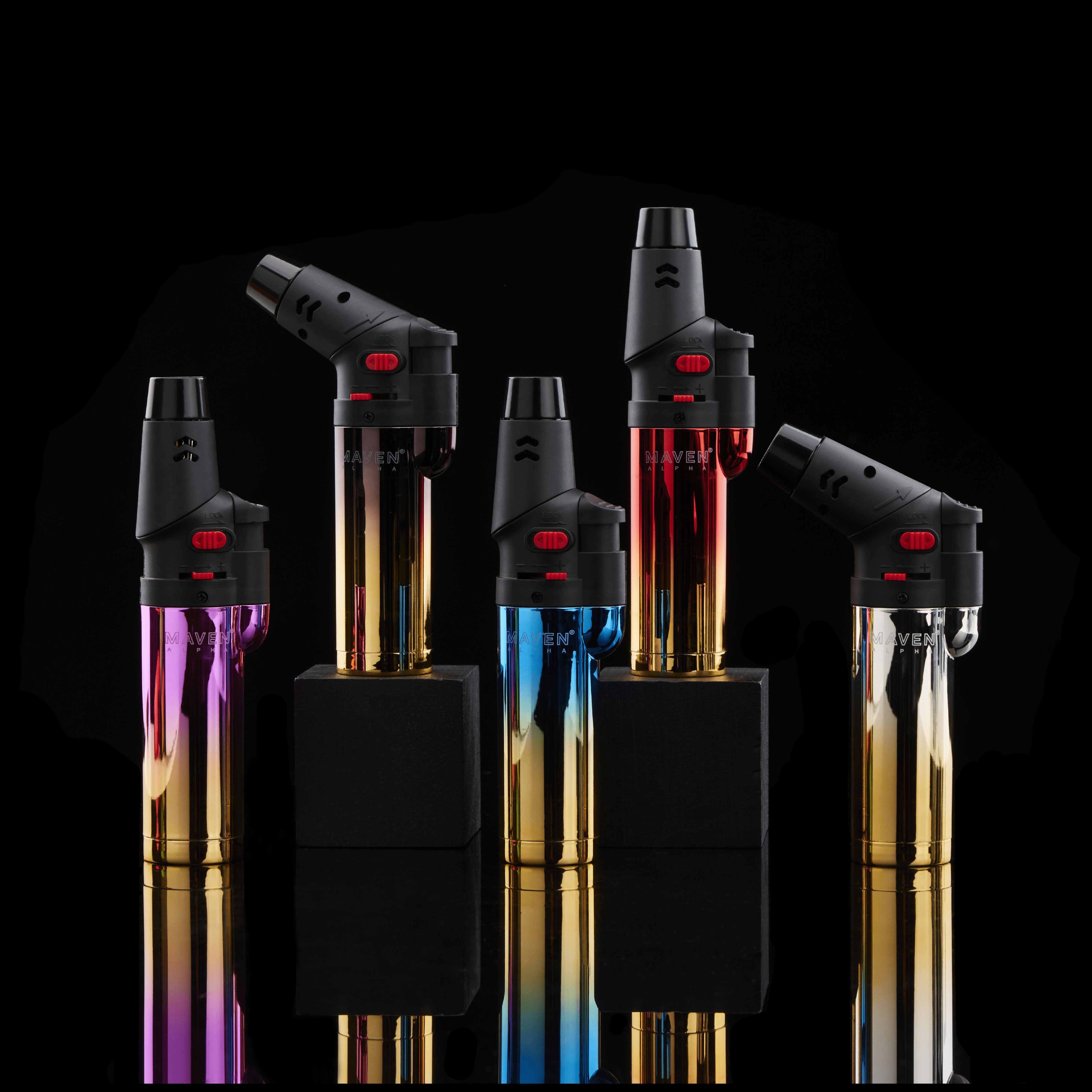 Maven Alpha Chrome Collection - 5 Pack - Discreet Smoker