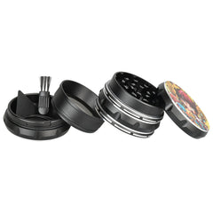 Sean Dietrich Mushroom Red Grinder - 4pc / 2.25" - Discreet Smoker