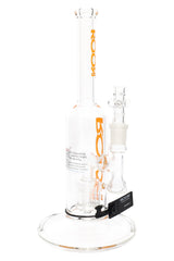 ROOR Tech Stemless Straight Tube Bong – Barrel Perc – 12″ – Clear - Discreet Smoker