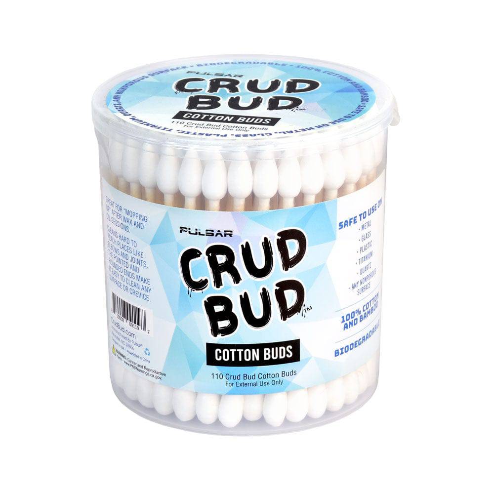 Crud Bud Dual Tip Cotton Buds | 110ct Tub - Discreet Smoker