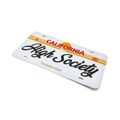 High Society | Limited Edition Collectors Car Plate - Discreet Smoker