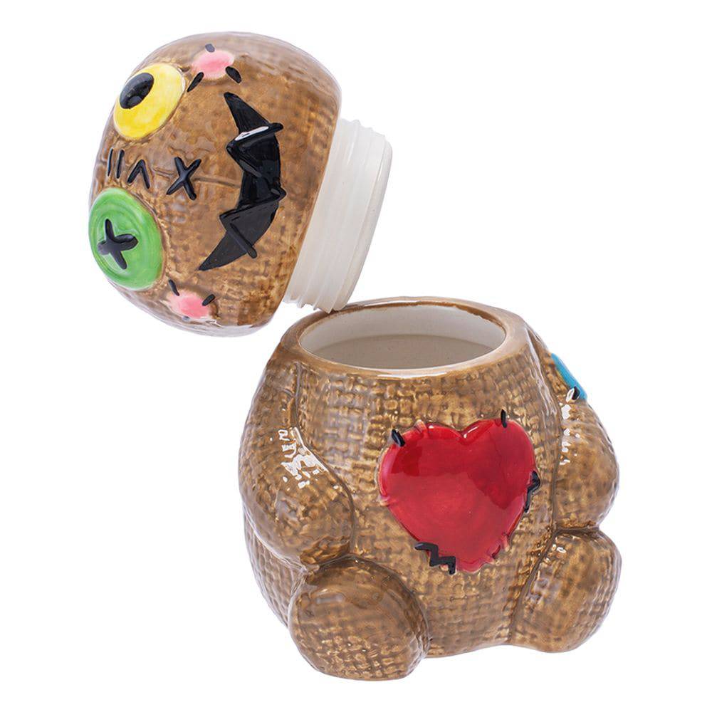 Fujima Voodoo Doll Ceramic Stash Jar - 4.5" - Discreet Smoker