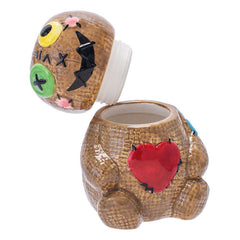 Fujima Voodoo Doll Ceramic Stash Jar - 4.5" - Discreet Smoker