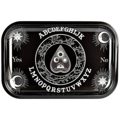 Ouija Board Metal Rolling Tray - 11.25" x 7.5" - Discreet Smoker