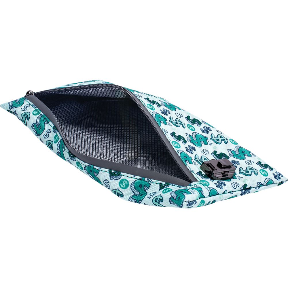 Smell Proof Zippered Fabric Pouch | 11" x 6" - Discreet Smoker