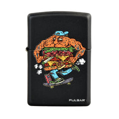 Zippo Lighter - Pulsar Skateburger - Black Matte - Discreet Smoker