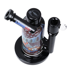 Grateful Dead x Pulsar Inside Print Water Pipe - 8.5" / 14mm F / UFO Jam - Discreet Smoker