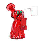 Big Red Dog Glass Dab Rig - 4" / 14mm F - Discreet Smoker